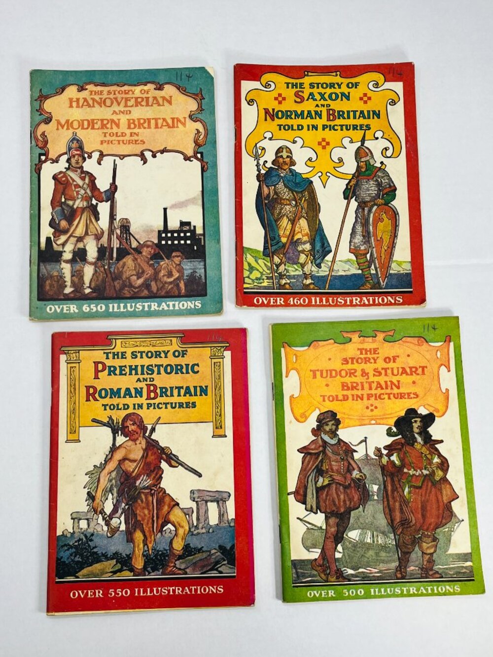 Lot of 4 Books THE STORY OF.. by CW Airne Printed by Thomas Hope & Sankey Hudson